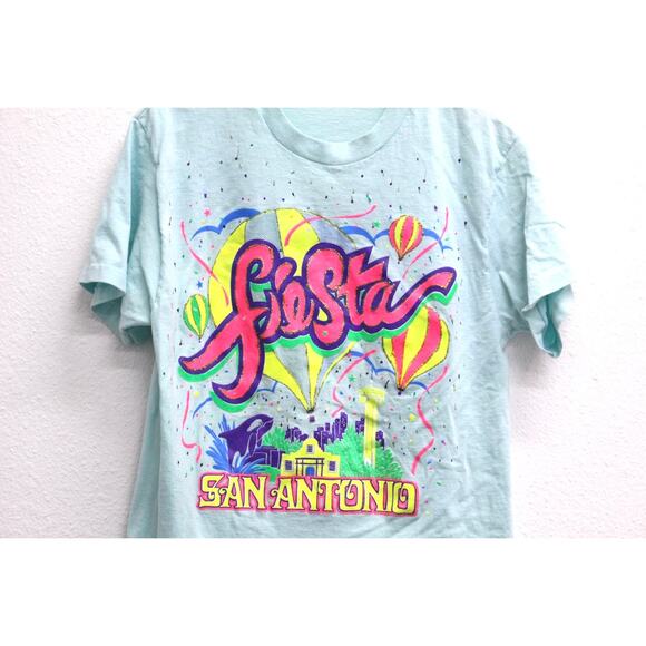 Vintage San Antonio Fiesta T Shirt Medium - Picture 2 of 7